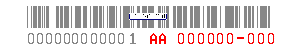 picture of AA barcode